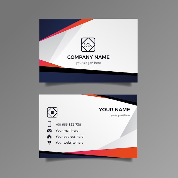 Abstract business card template collection