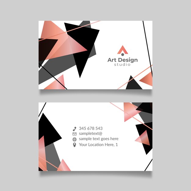 Abstract business card template concept