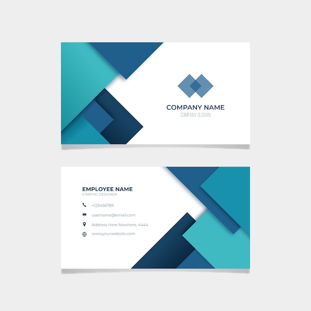 Abstract business card template pack