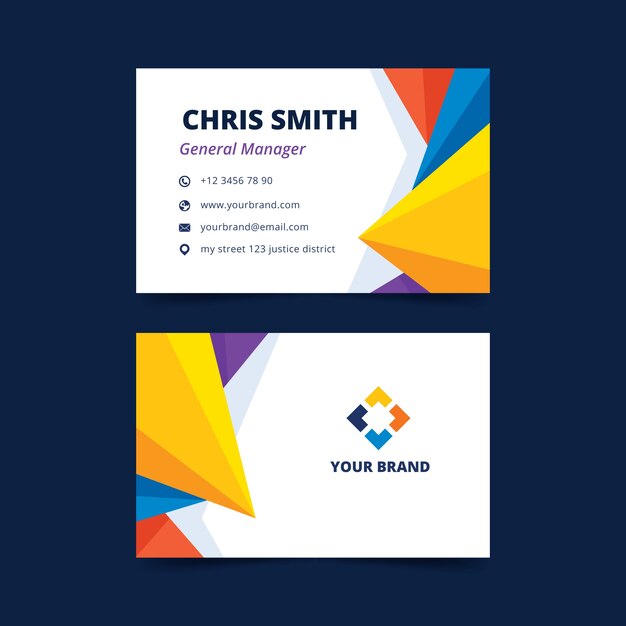 Abstract business card template set