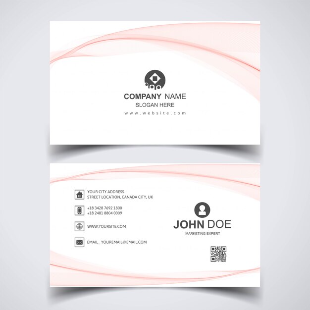 Abstract business card template