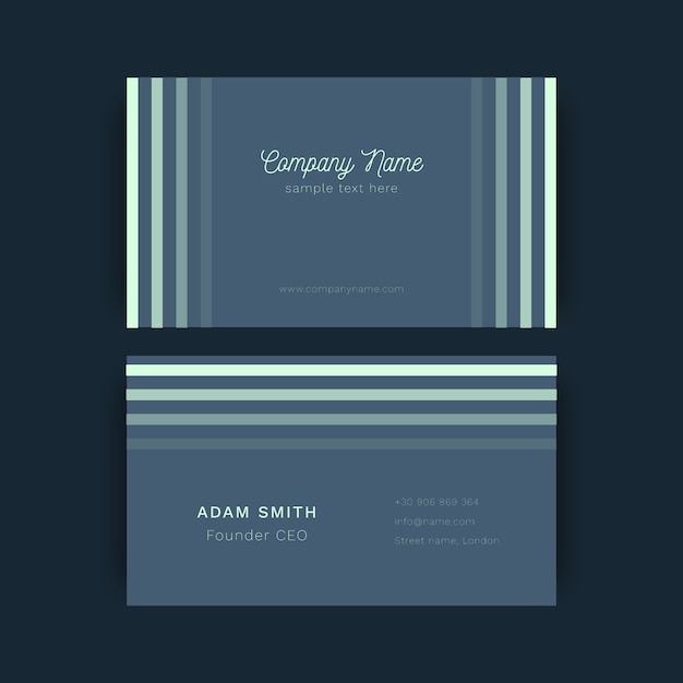 Abstract business card template