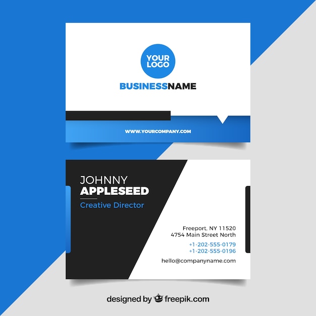 Abstract business card template