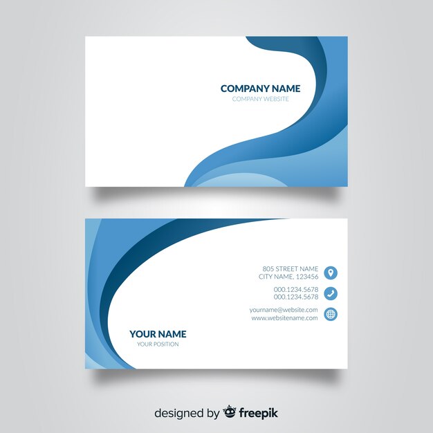 Abstract business card template