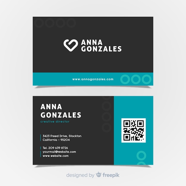 Abstract business card template