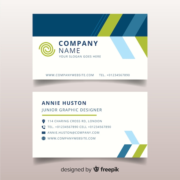 Abstract business card template