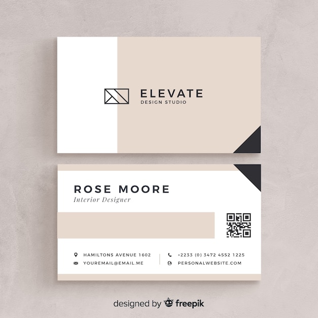 Abstract business card template