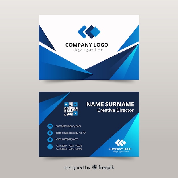 Abstract business card template