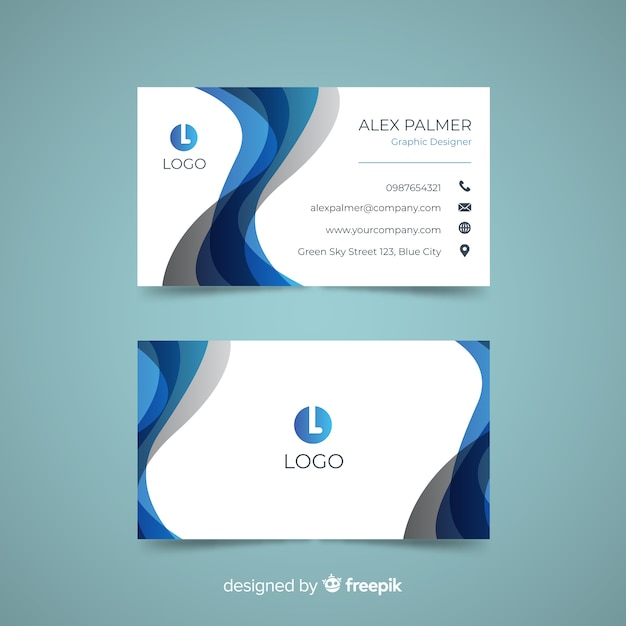 Abstract business card template