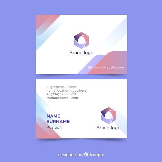 Abstract business card template