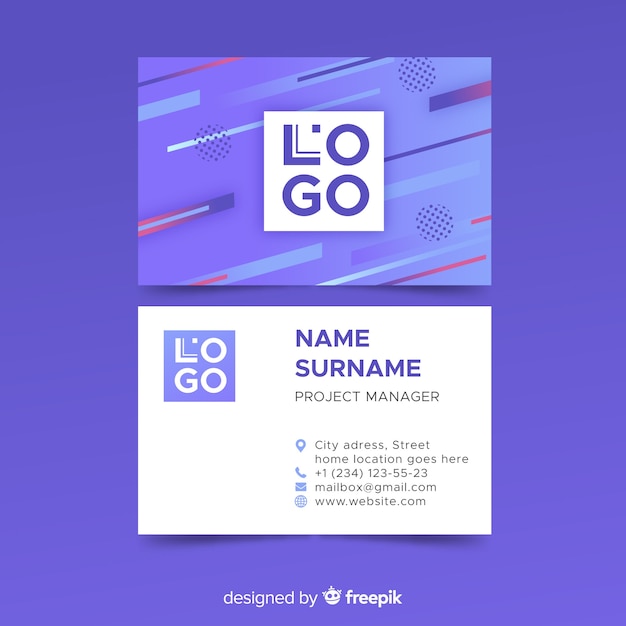 Abstract business card template