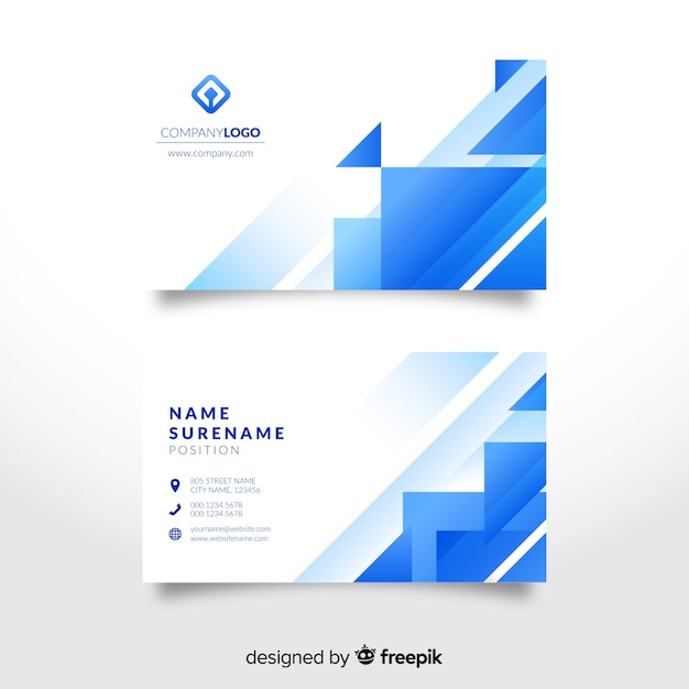 Abstract business card template