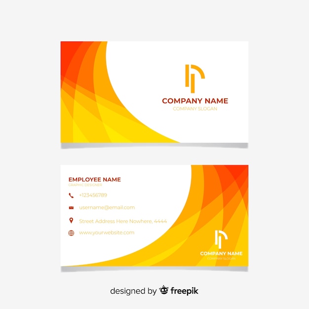 Abstract business card template