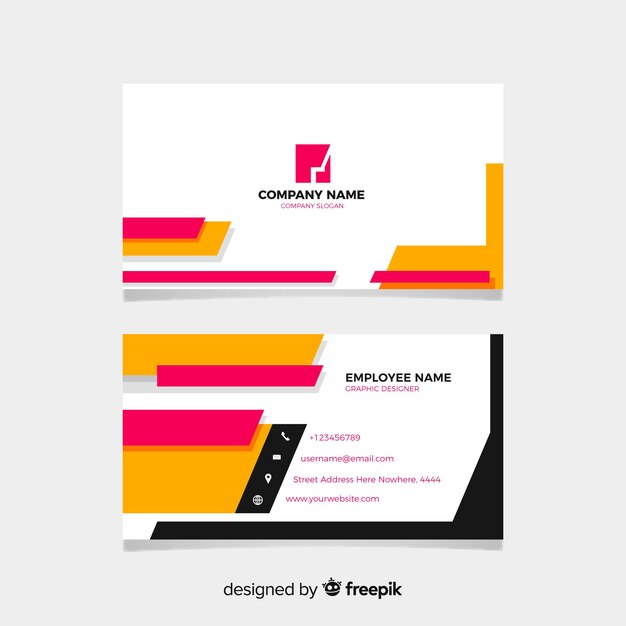 Abstract business card template