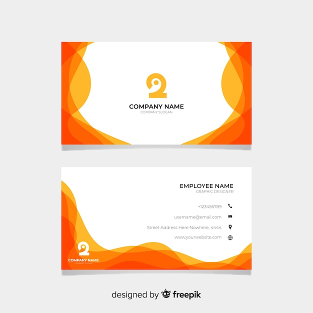 Abstract business card template