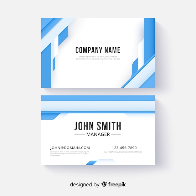 Abstract business card template