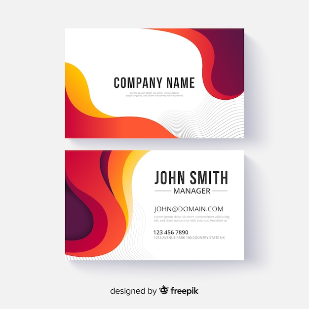 Abstract business card template