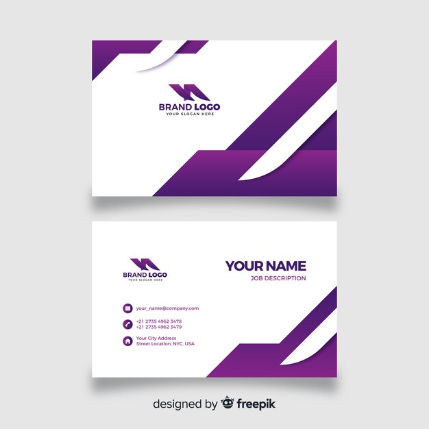 Abstract business card template