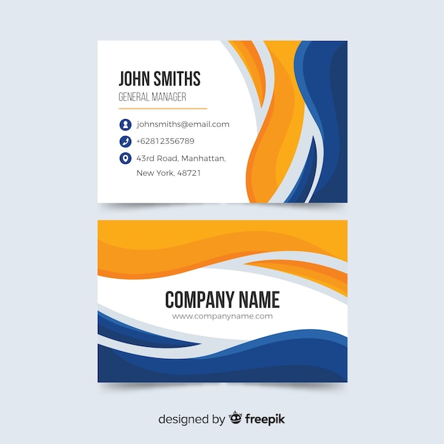 Abstract business card template