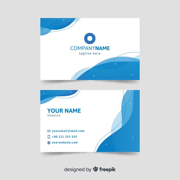 Abstract business card template