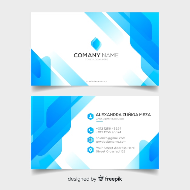 Abstract business card template