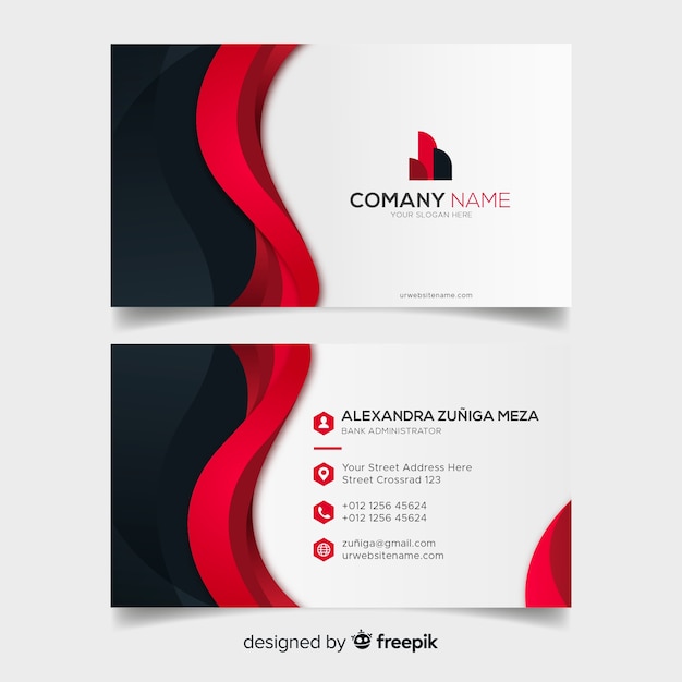 Abstract business card template