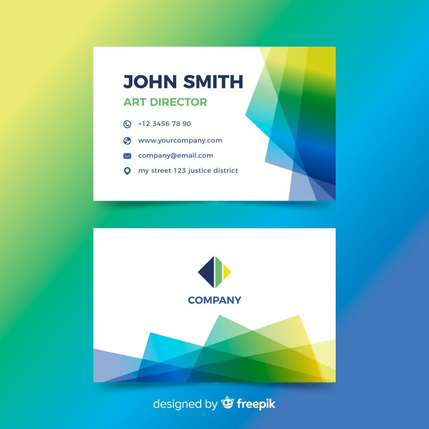 Abstract business card template