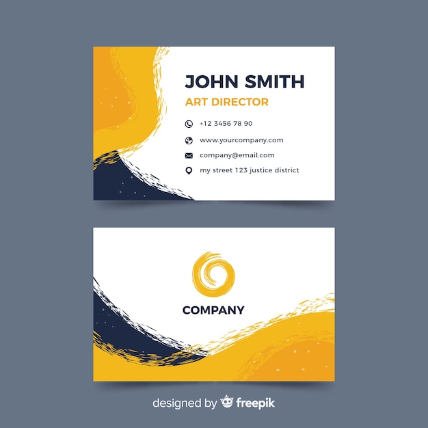 Abstract business card template