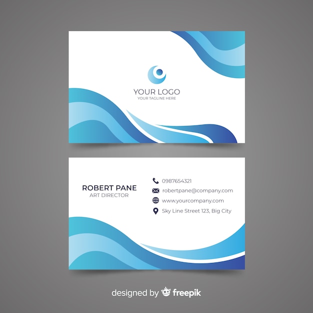 Abstract business card template