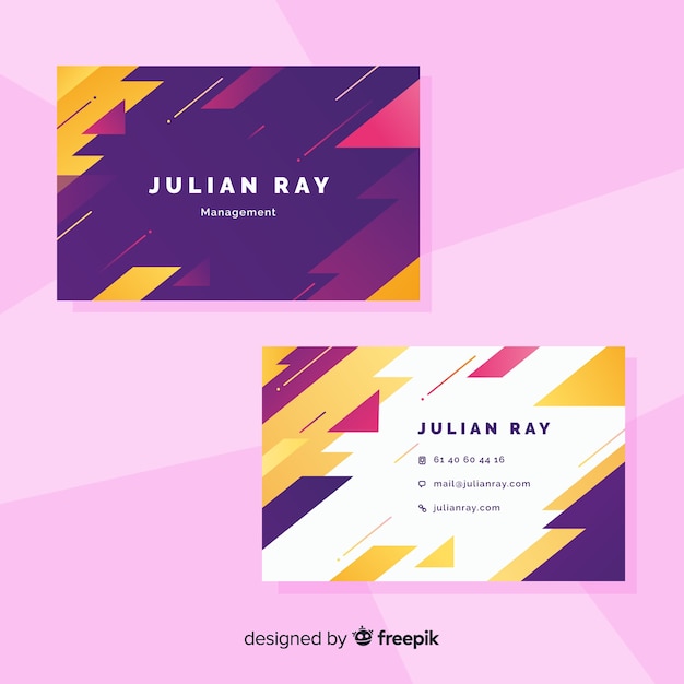 Abstract business card template