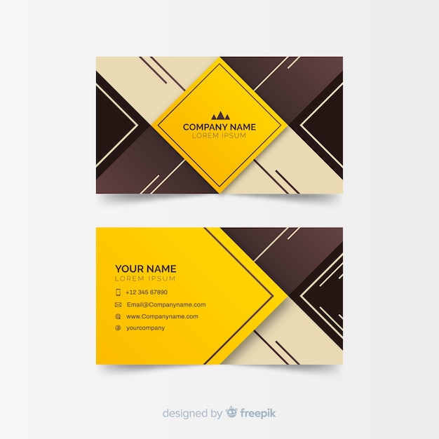 Abstract business card template