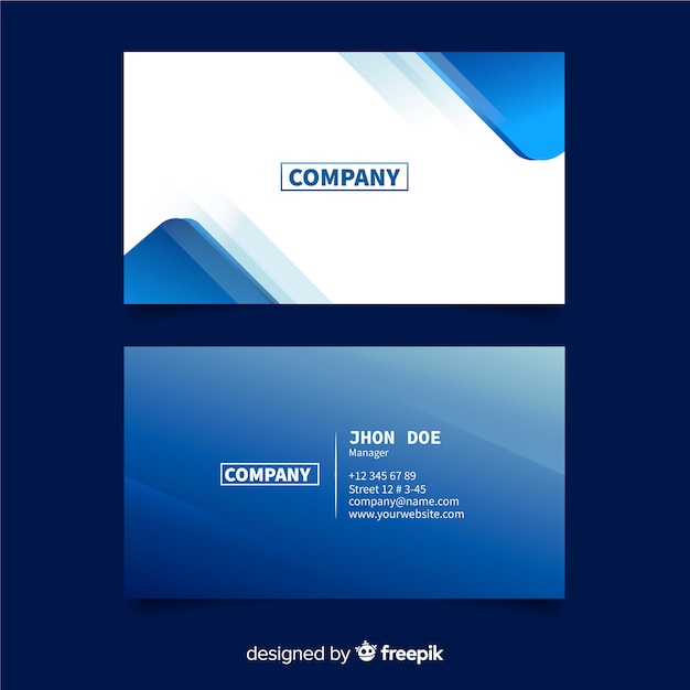 Abstract business card template