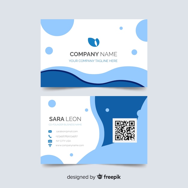 Abstract business card template