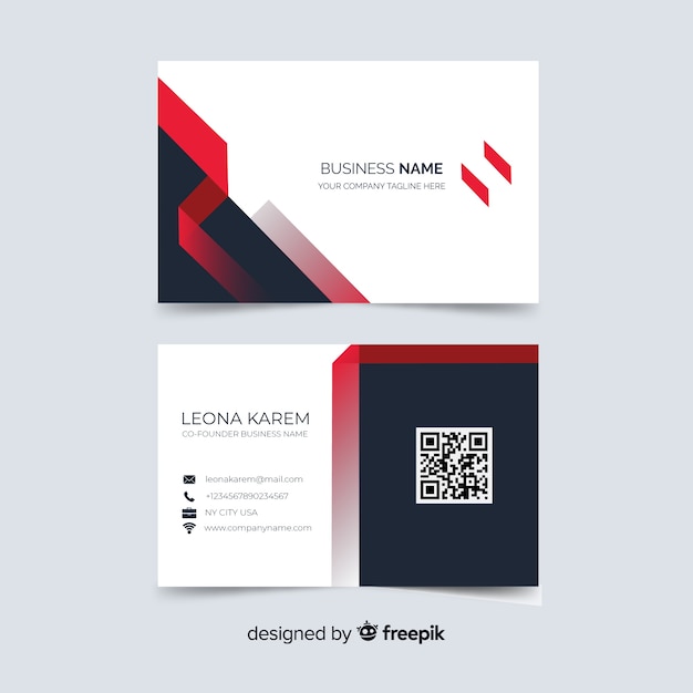 Abstract business card template