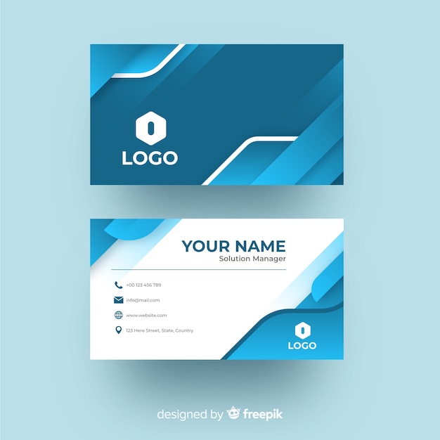 Abstract business card template