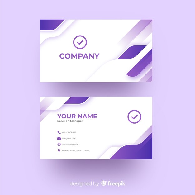 Abstract business card template