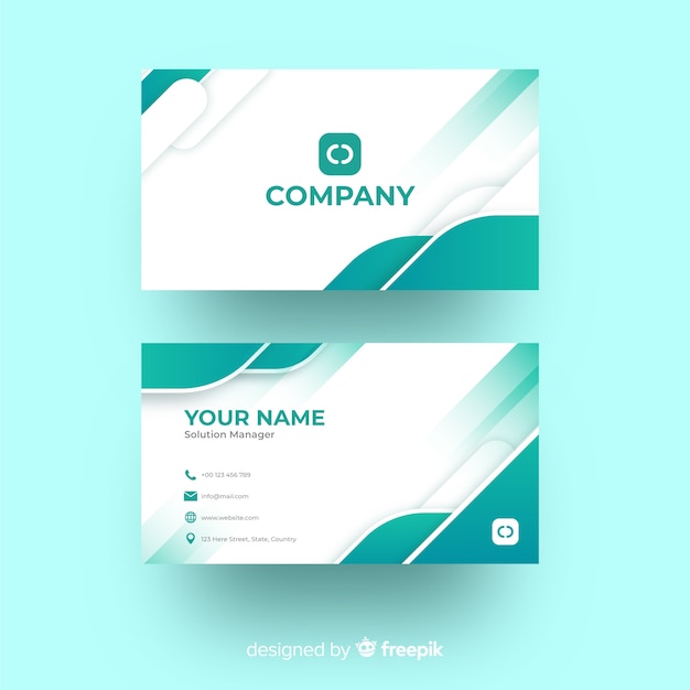 Abstract business card template