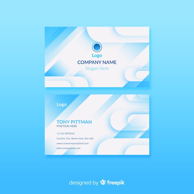 Abstract business card template