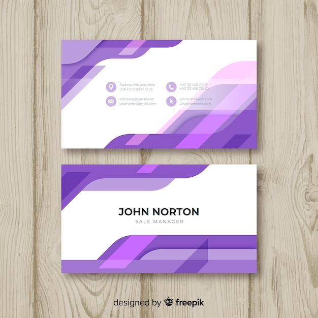 Abstract business card template