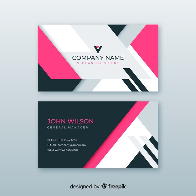 Abstract business card template