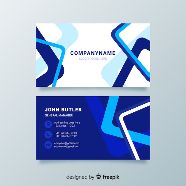 Abstract business card template