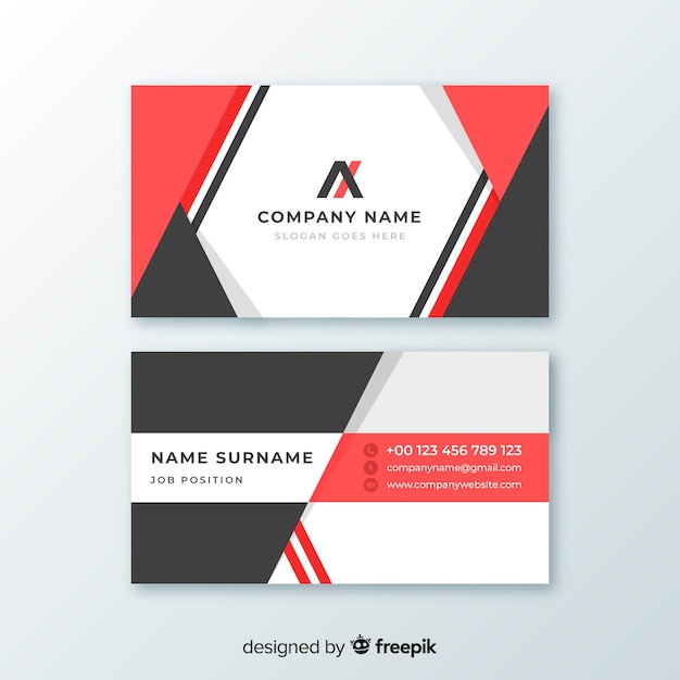 Abstract business card template