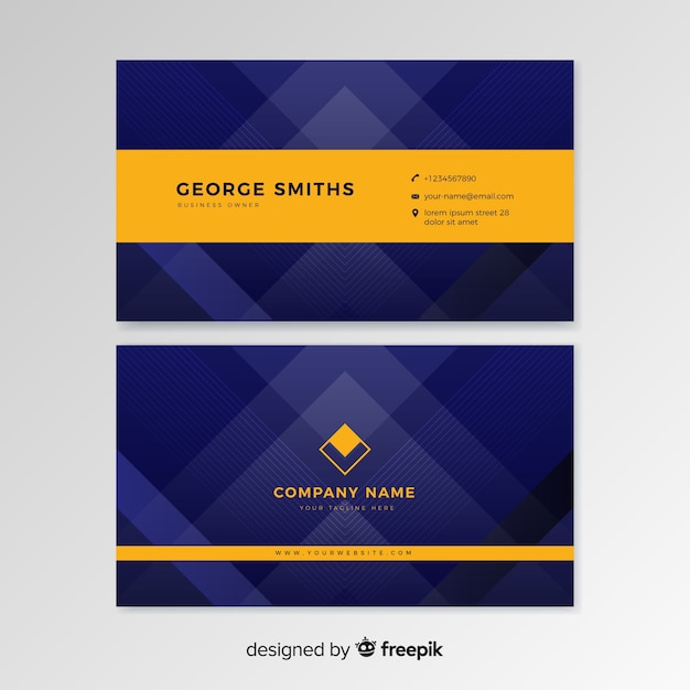 Abstract business card template