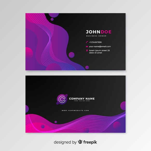 Abstract business card template