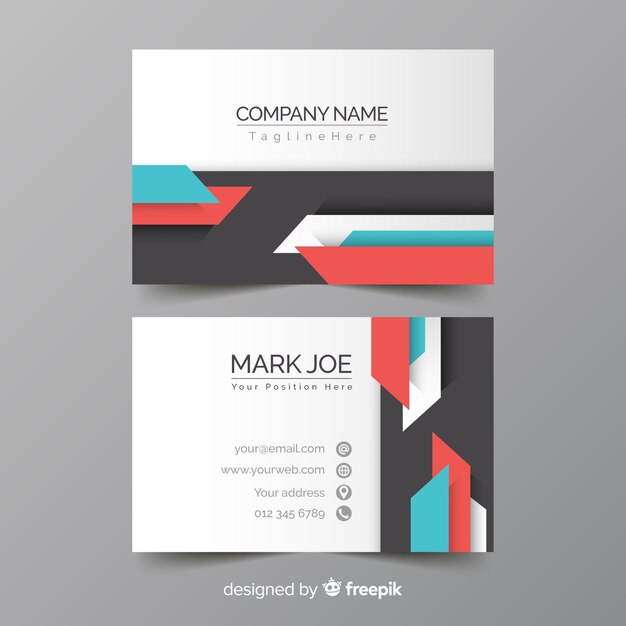 Abstract business card template