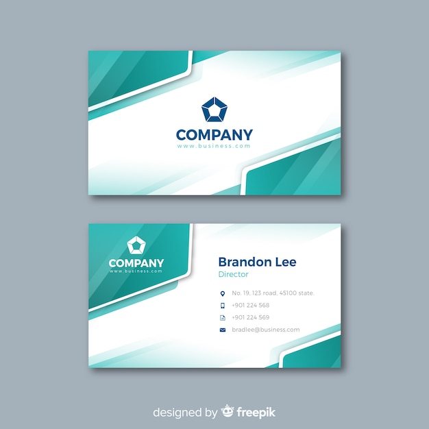 Abstract business card template