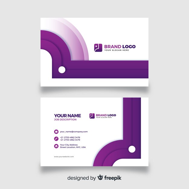 Abstract business card template