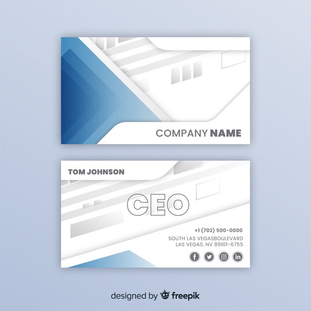 Abstract business card template