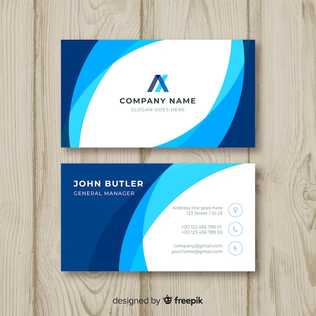 Abstract business card template