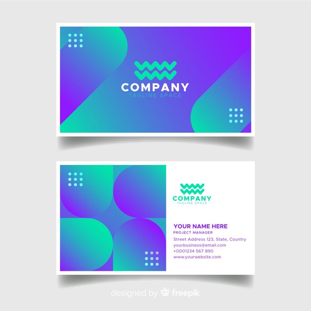 Abstract business card template